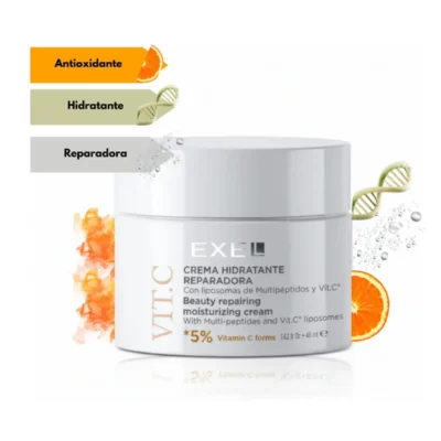 Crema Hidratante Reparadora con Liposomas y vitamina C Exel Advanced 48ml.