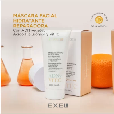 Mascara Hidratante Reparadora con ADN Vegetal Exel Advanced 100ml.